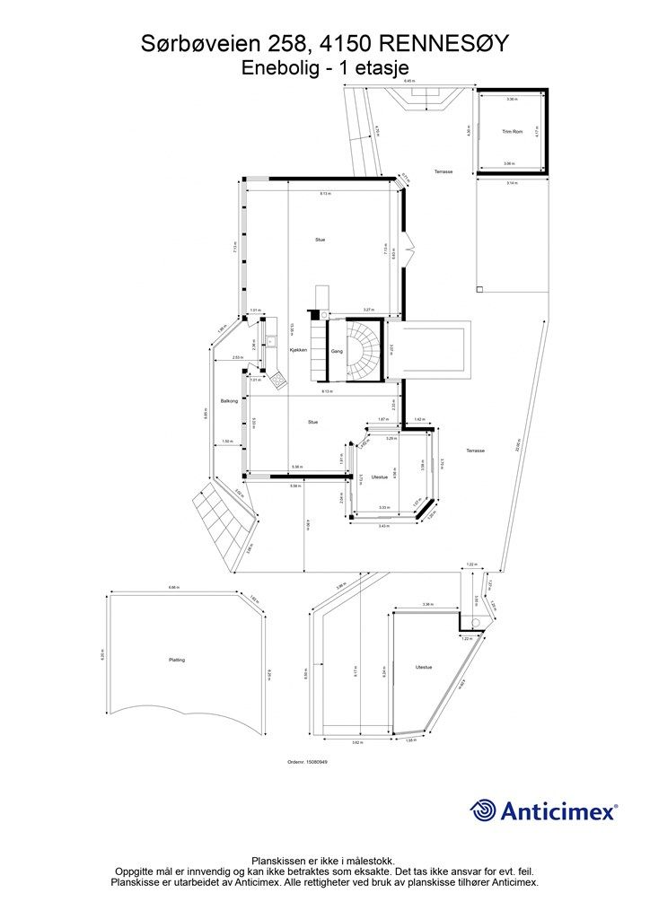 Plantegning 1. etasje.