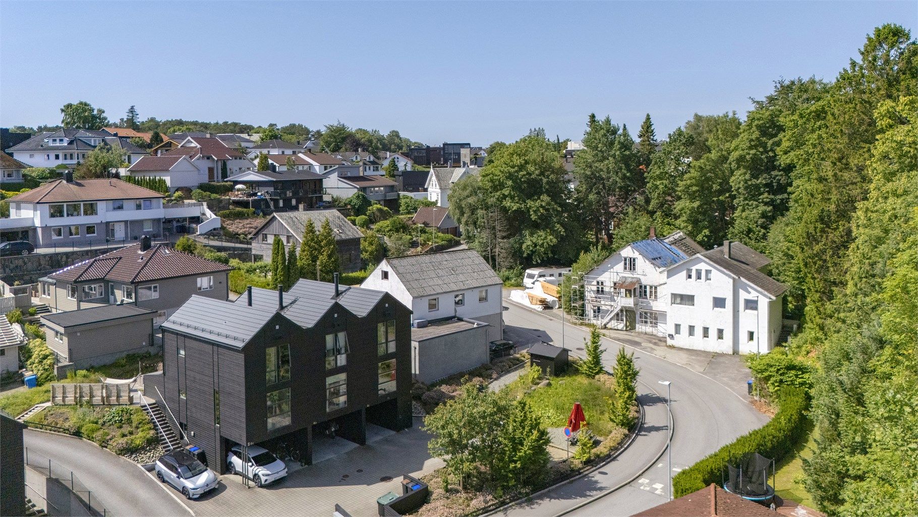 Lunden 4E ligger til høyre i rekken.