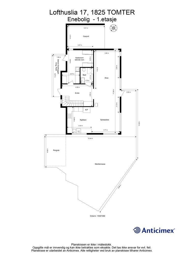 Plantegning - 1.etasje