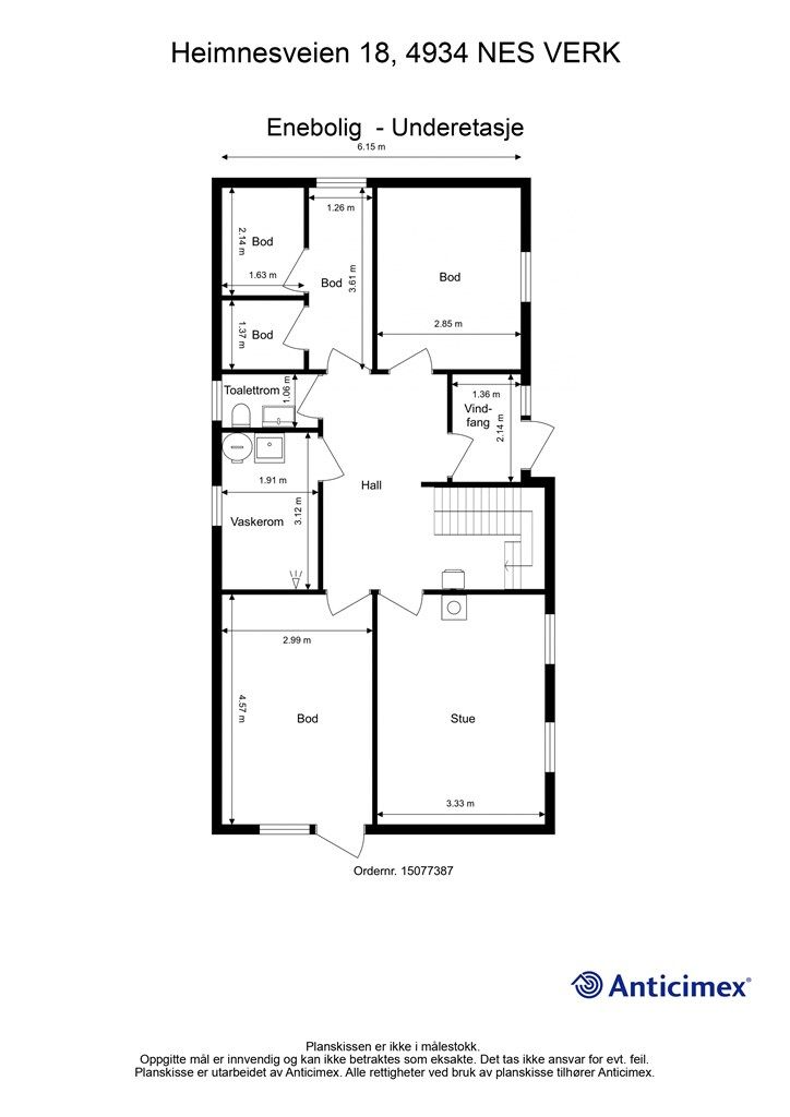 Plantegning underetasje