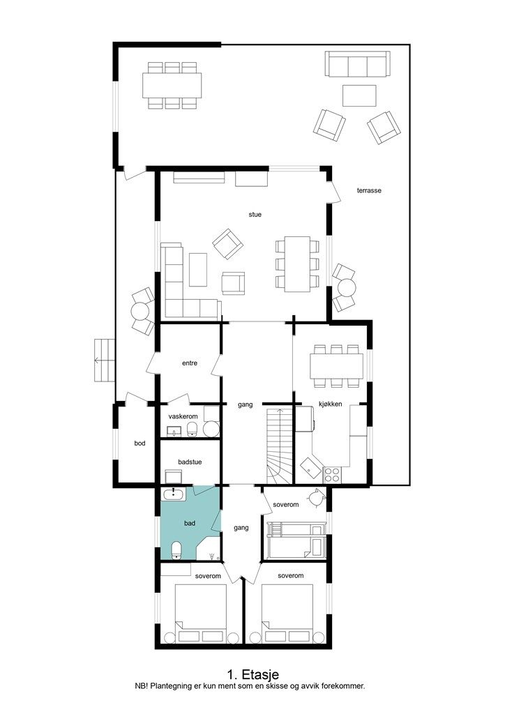 Plantegning 1. etasje