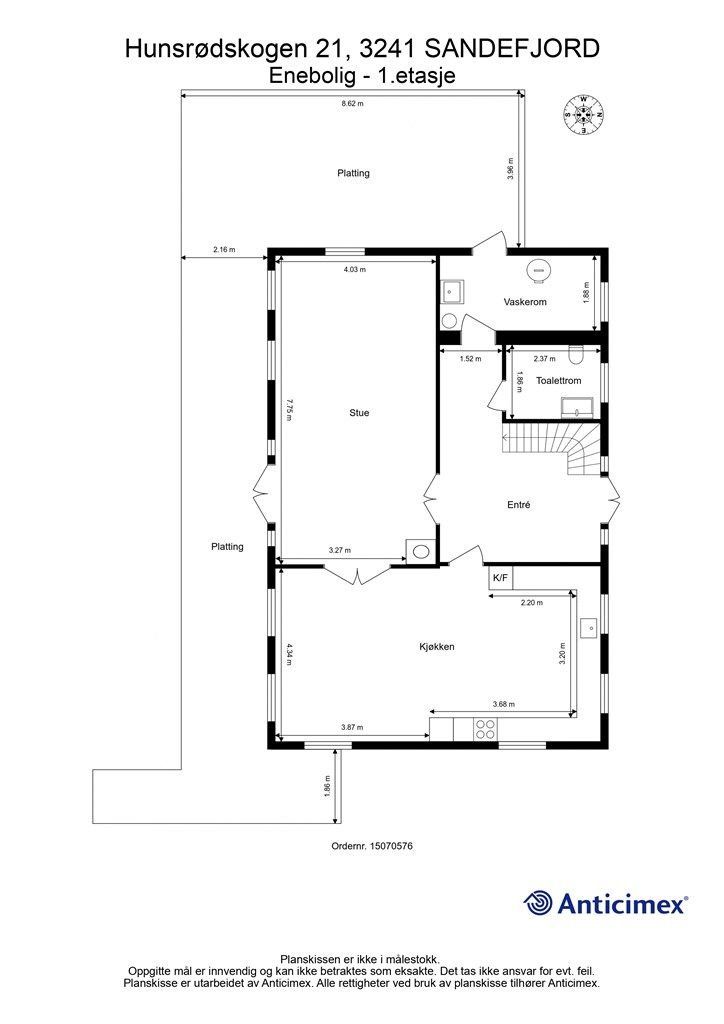 Plantegning 1. etasje