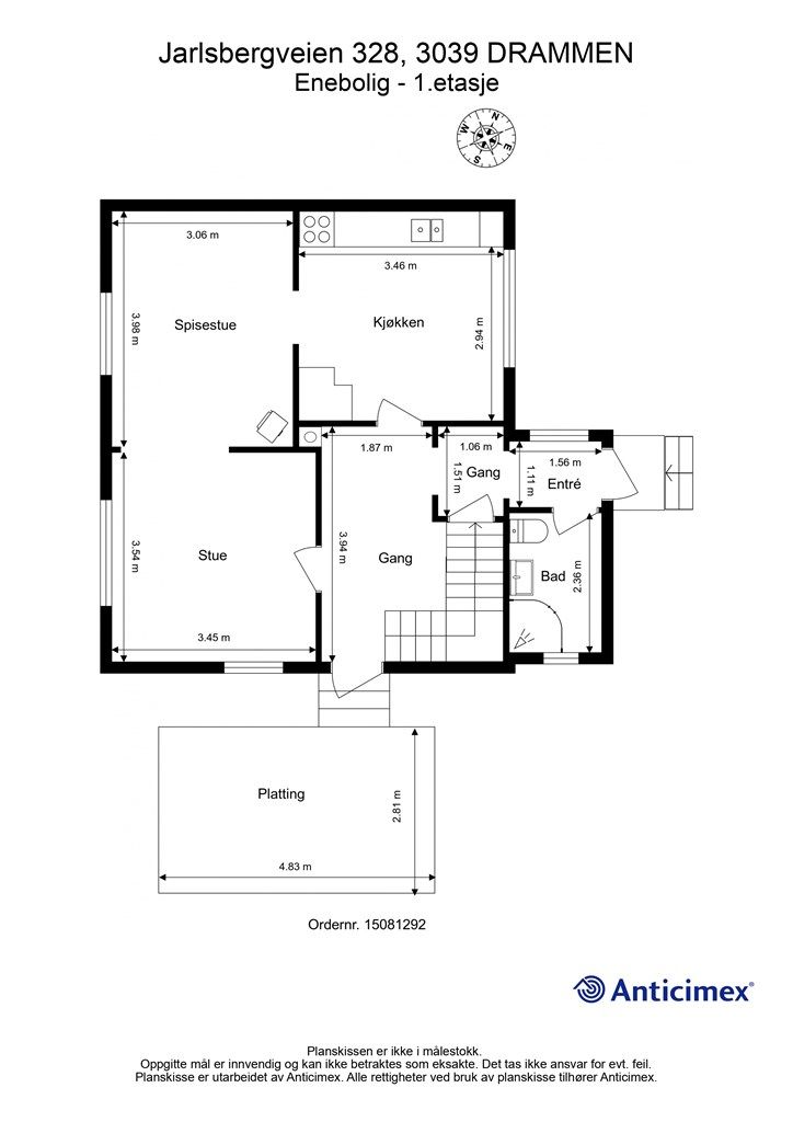 Plantegning - 1. etasje