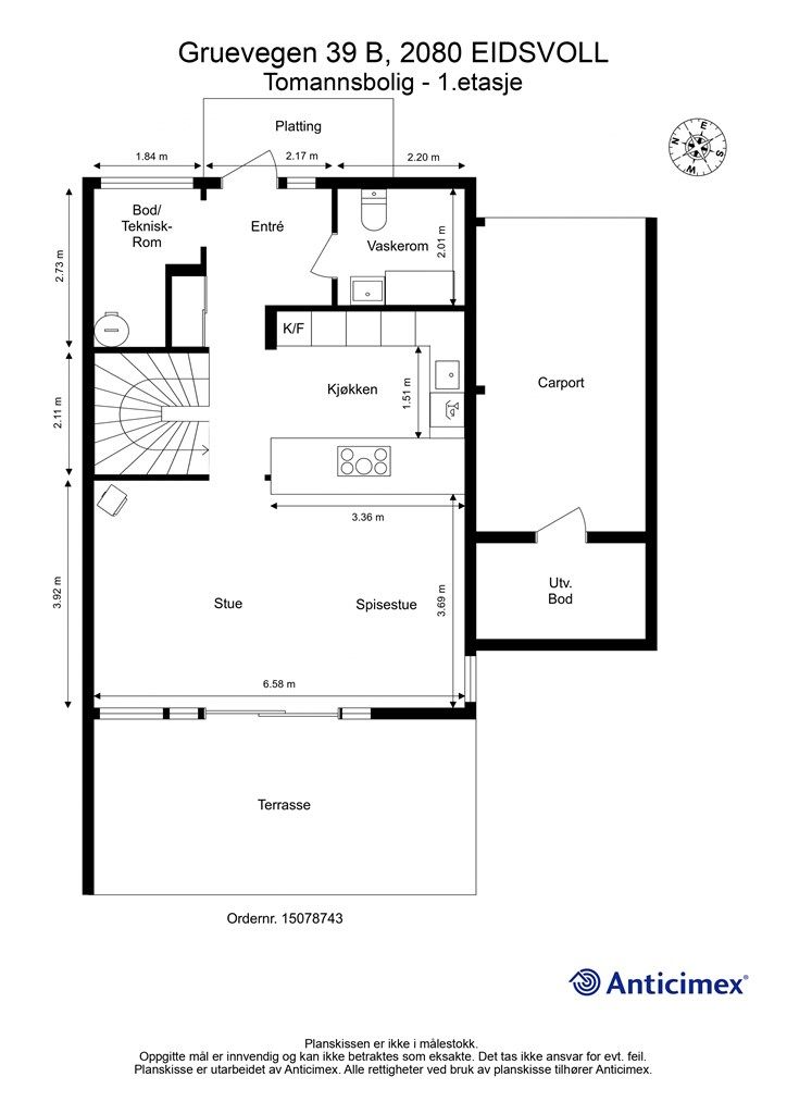 Plantegning 1.etasje