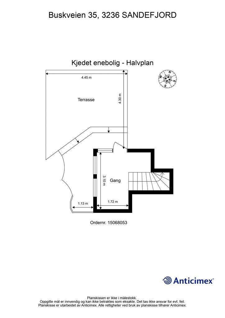 Plantegning - Halvplan