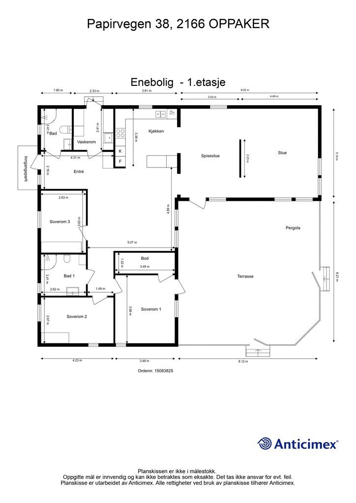 Plantegning - 1.etasje