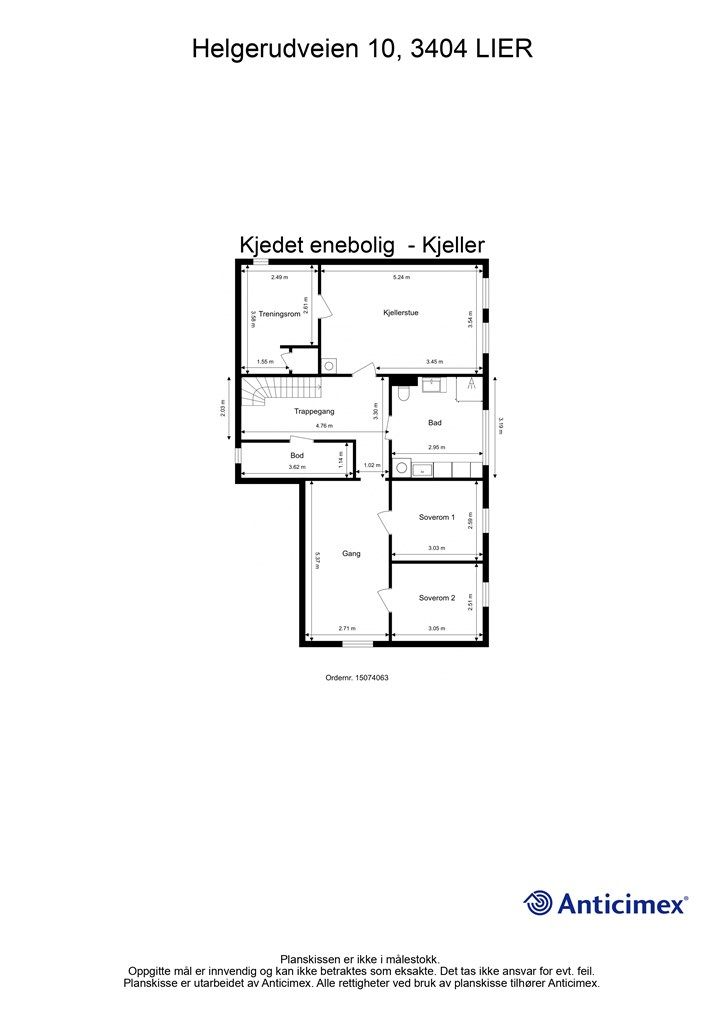 Plantegning - Kjeller