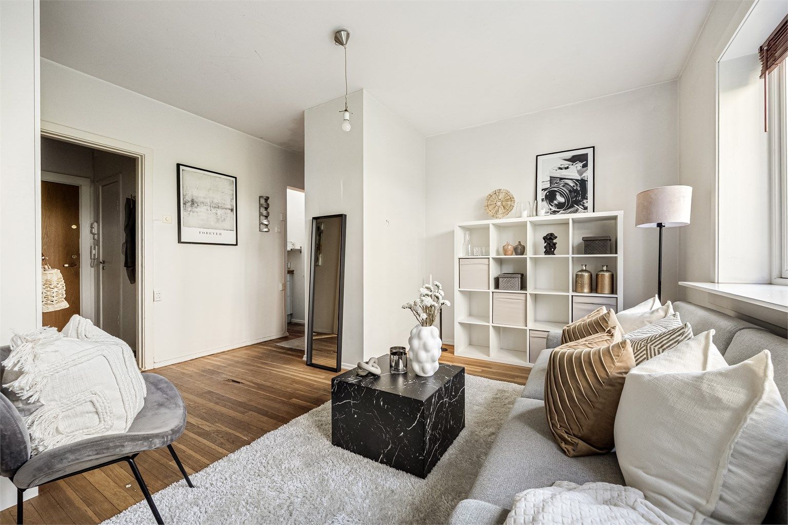 Gode muligheter for å sette opp sovealkove.