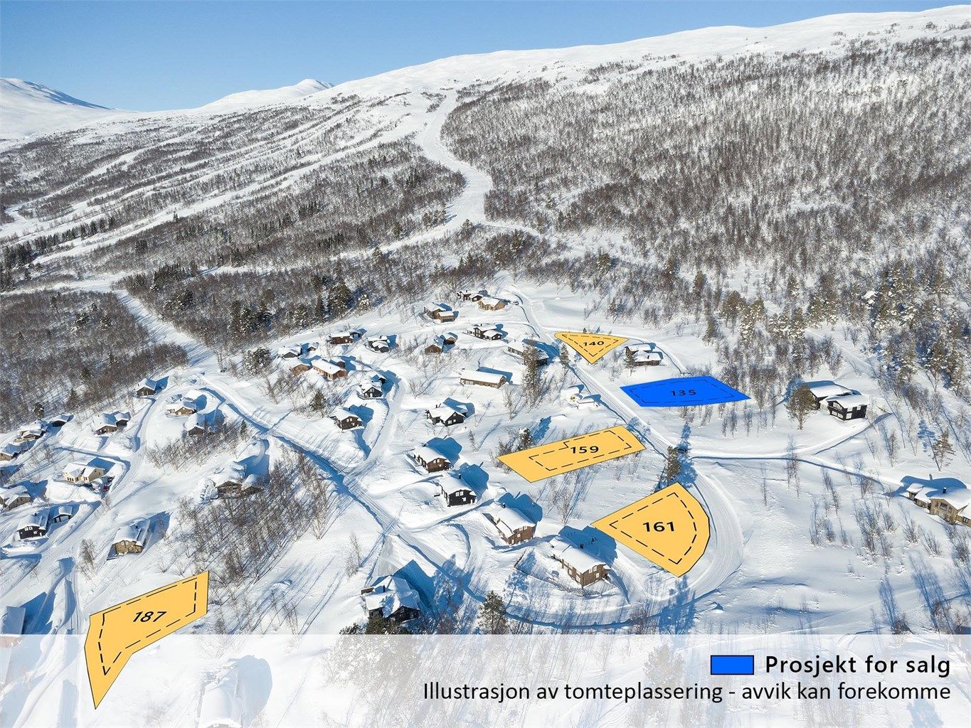 Ledige tomter i Bjorlia