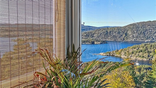 Utsikt fra terrasse (privat bilde).