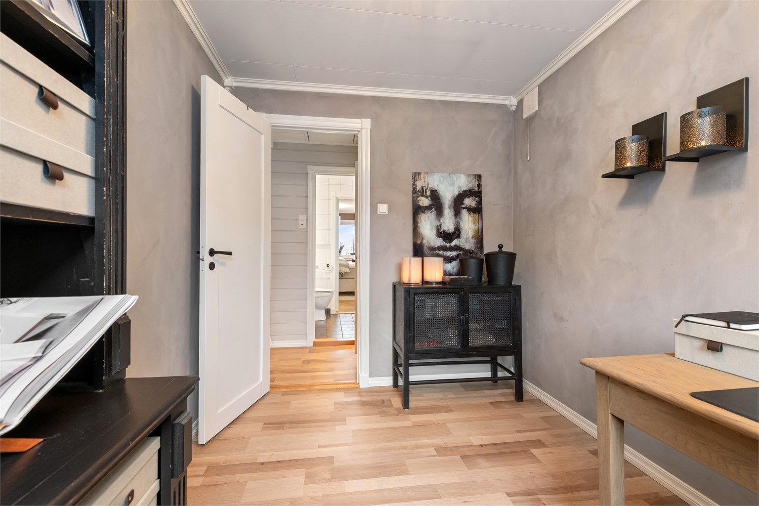 Rommet egner seg godt som barnerom, gjesterom eller kontor