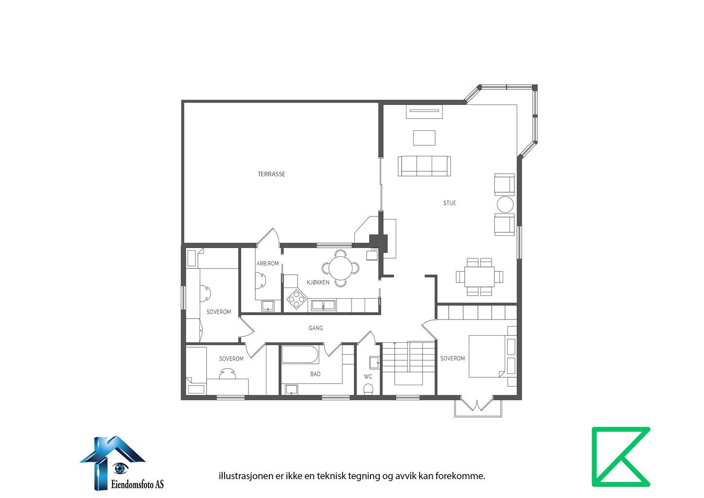 Plantegning - 1. etasje