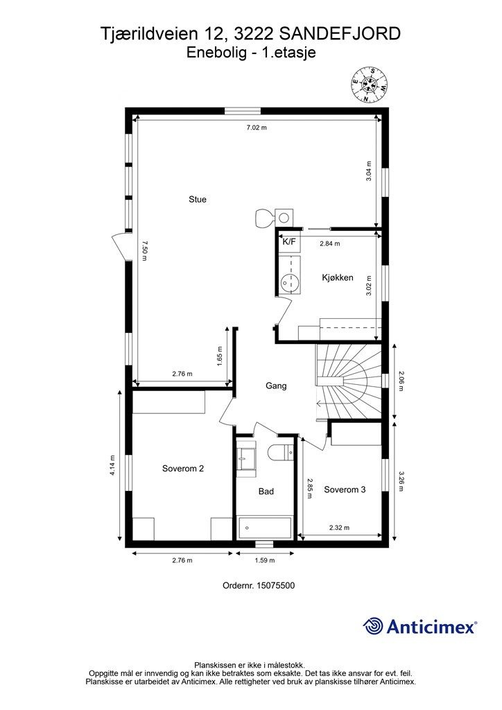 Plantegning 1.etasje 