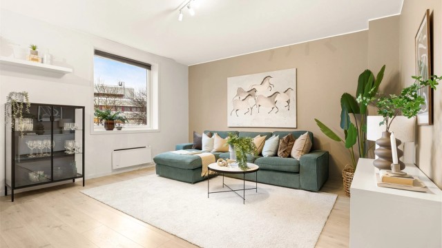 Velkommen til Svaneviksveien 31D v/Bente Østervold - Krogsveen. Foto: Stian Inderhaug.