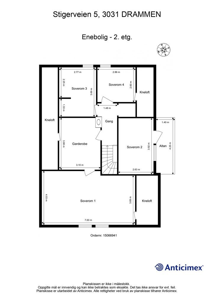 Plantegning - 2. etasje
