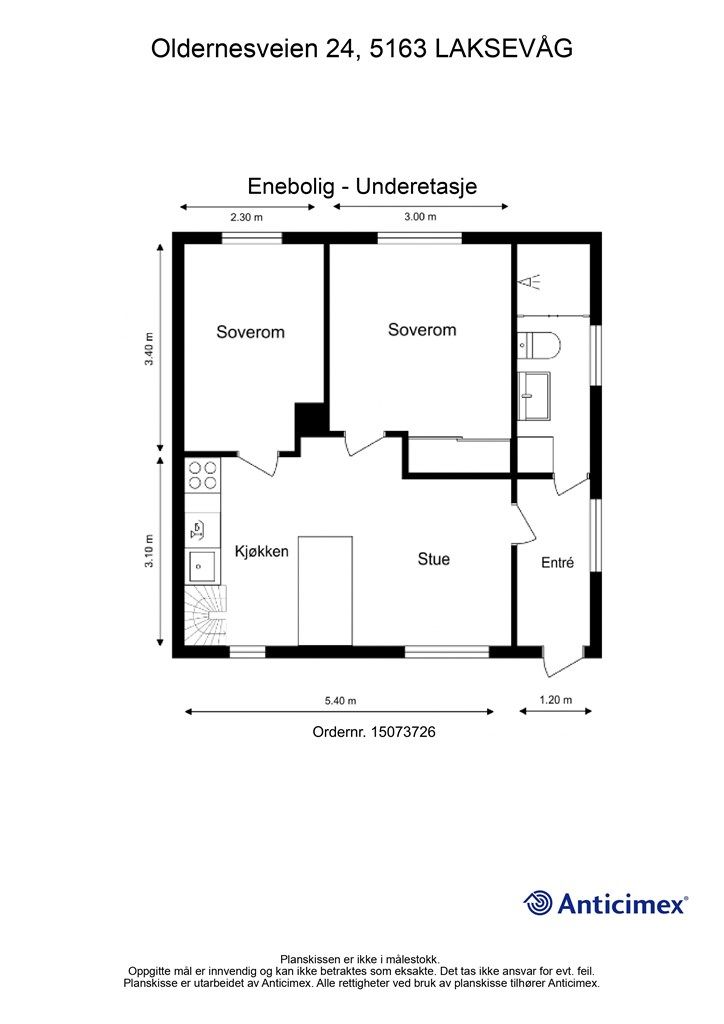 - Plantegning underetasjen -