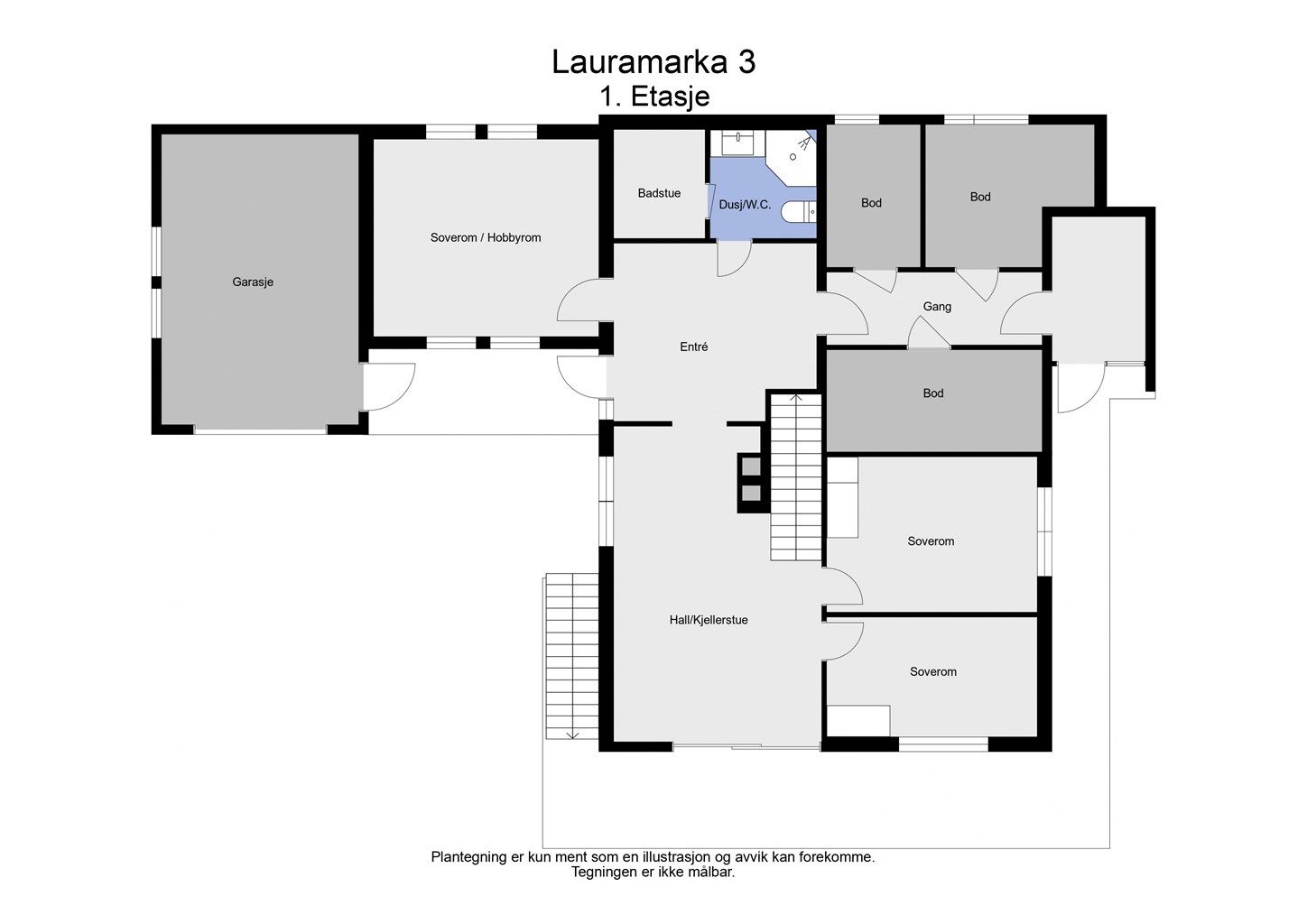 2D plantegning underetasje