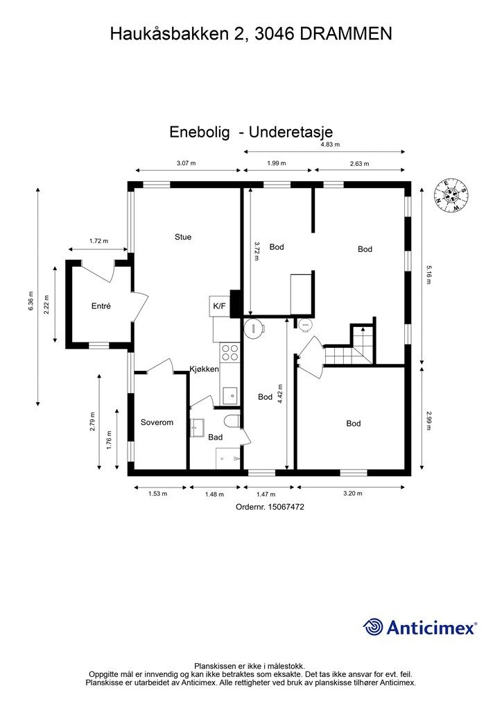 Plantegning - Underetasje