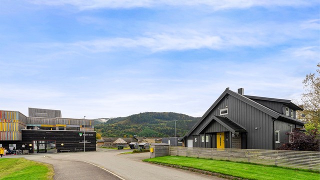 Eiendommen ligger i umiddelbar nærhet til Evjen skole og barnehage.
