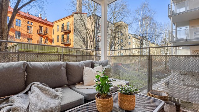 En attraktiv 2-roms med sentral og samtidig tilbaketrukket beliggenhet i Borggata.