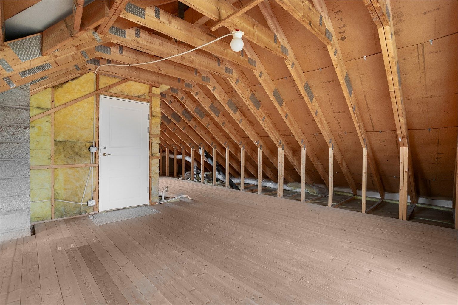 Loftet har etablert adkomst og rørføringer klare for videre tilpasning.