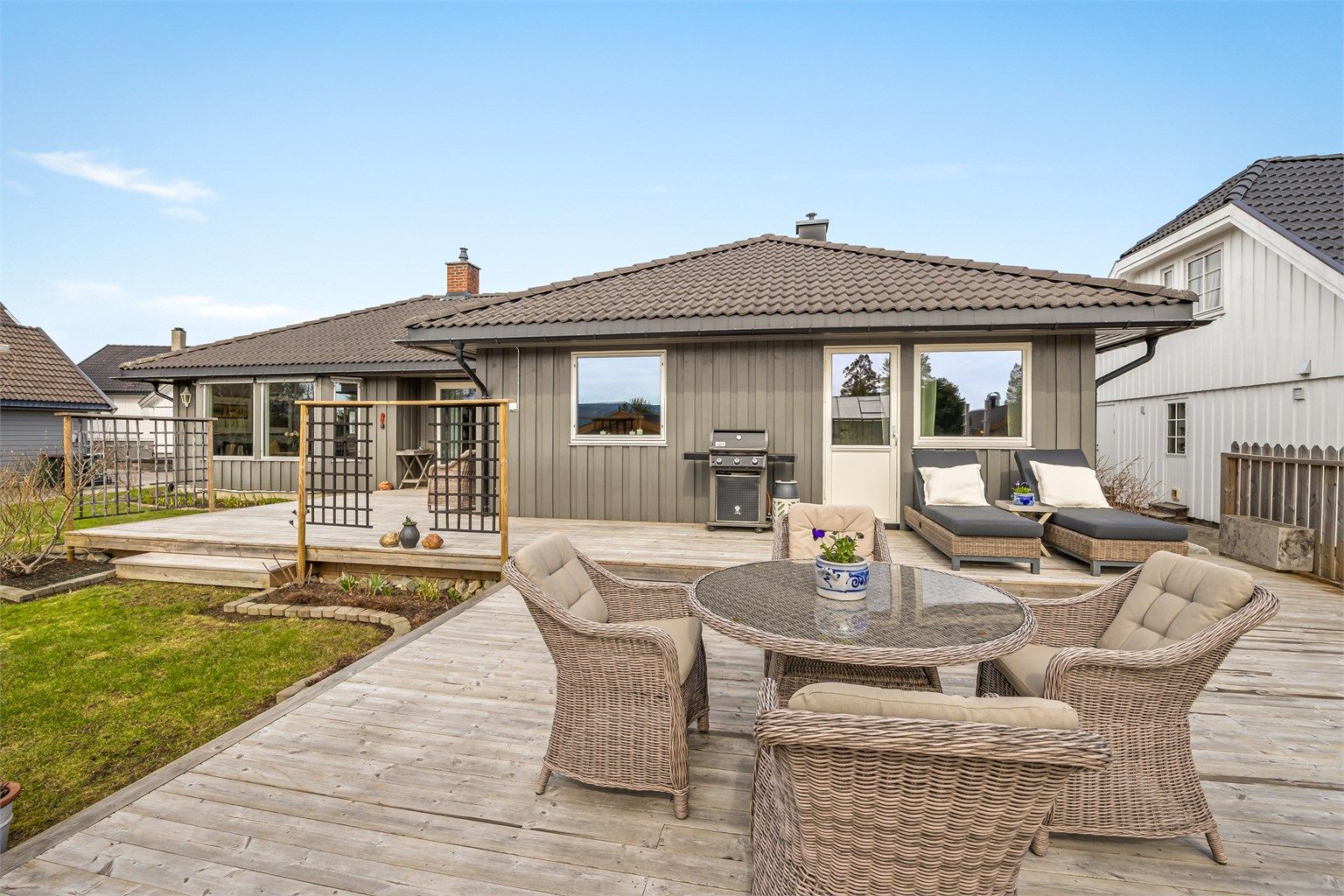 Et praktisk og lettstelt hjem over ett plan, perfekt for familien. Foto: Stine Prøitz Jørgensen