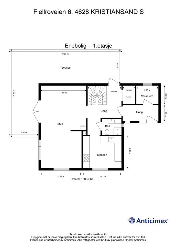 Plantegning- 1.etasje