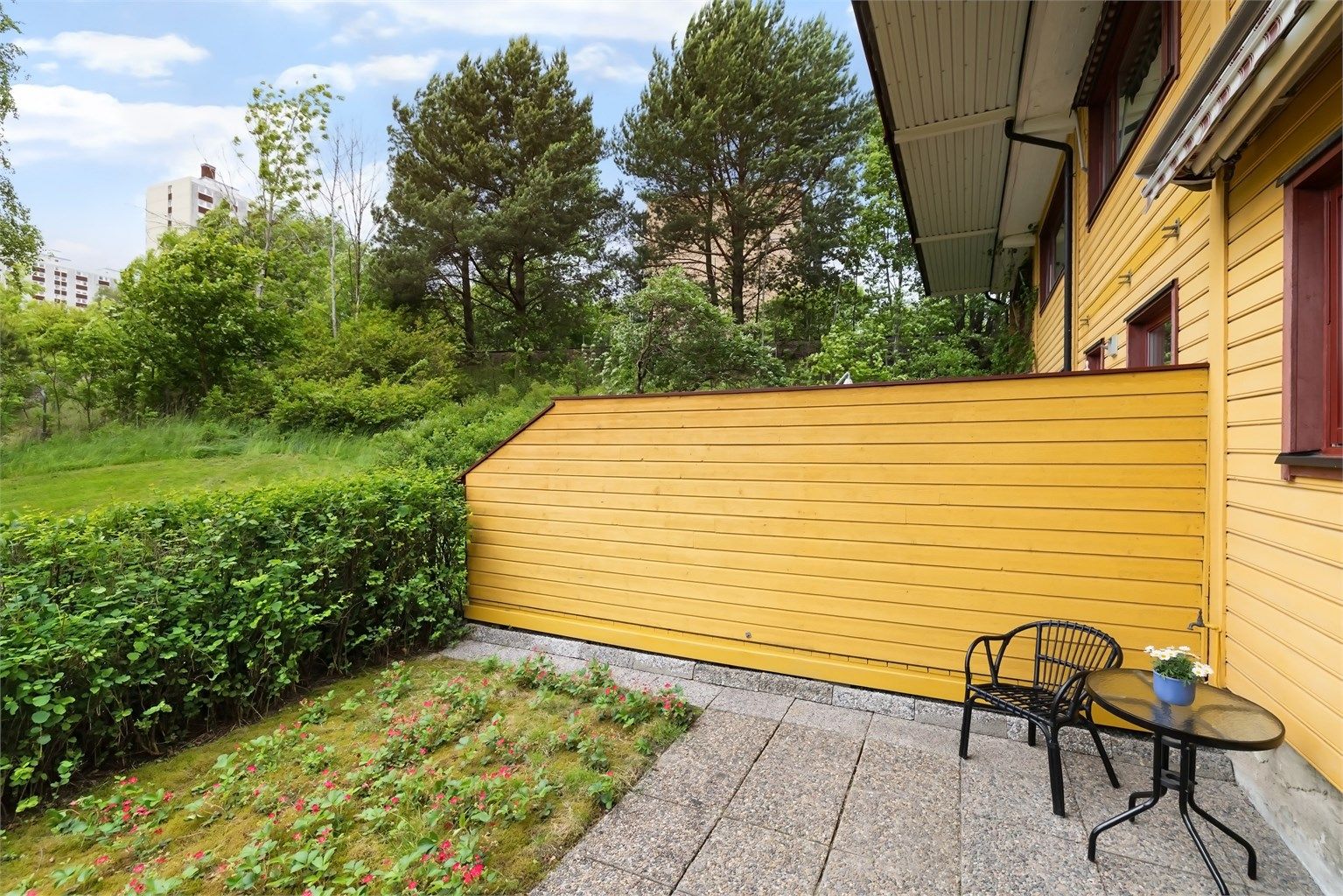 Her kan man nyte solen fra tidlig dag til kveld.