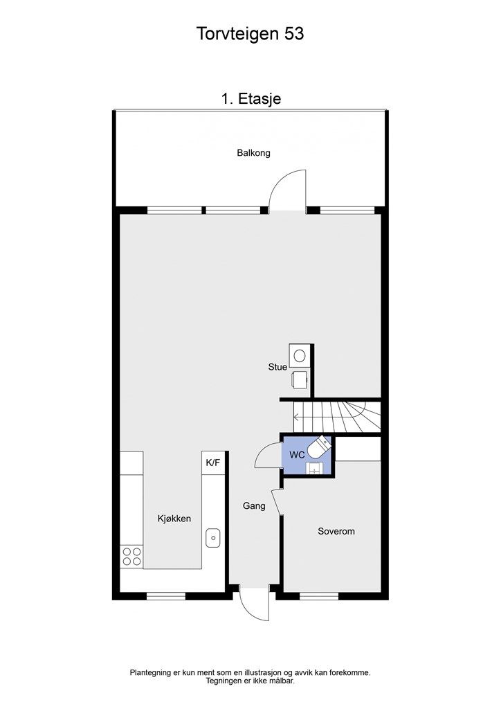 2 D plantegning 1. etasje