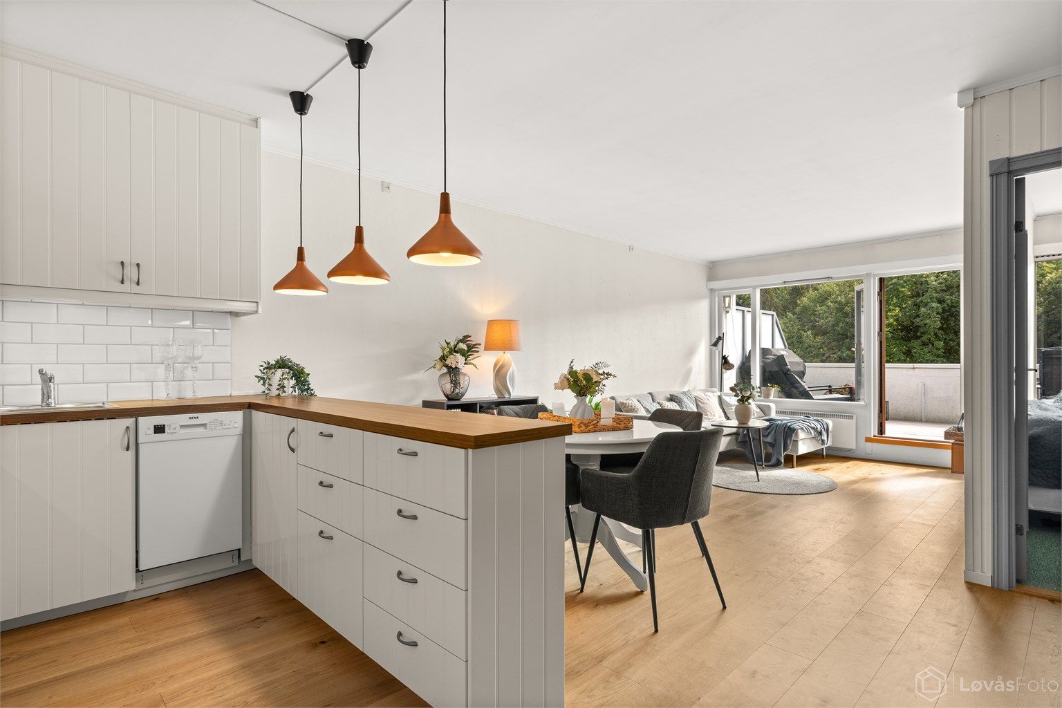 Lys og arealeffektiv 2-roms leilighet med heisadkomst.
Foto: Løvås Foto