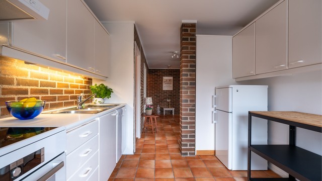 Kjøkken i underetasje.