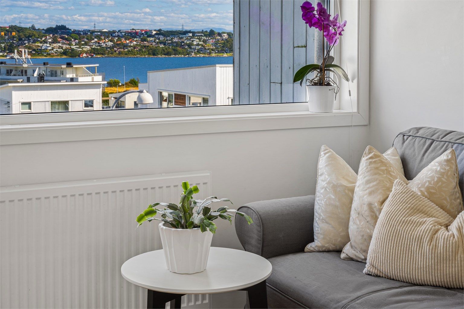 Fin utsikt fra øverste etasje.