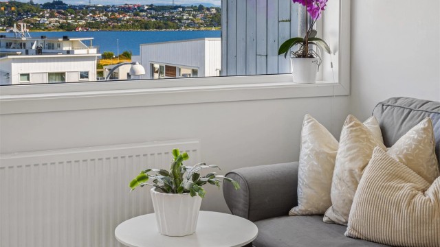 Fin utsikt fra øverste etasje.