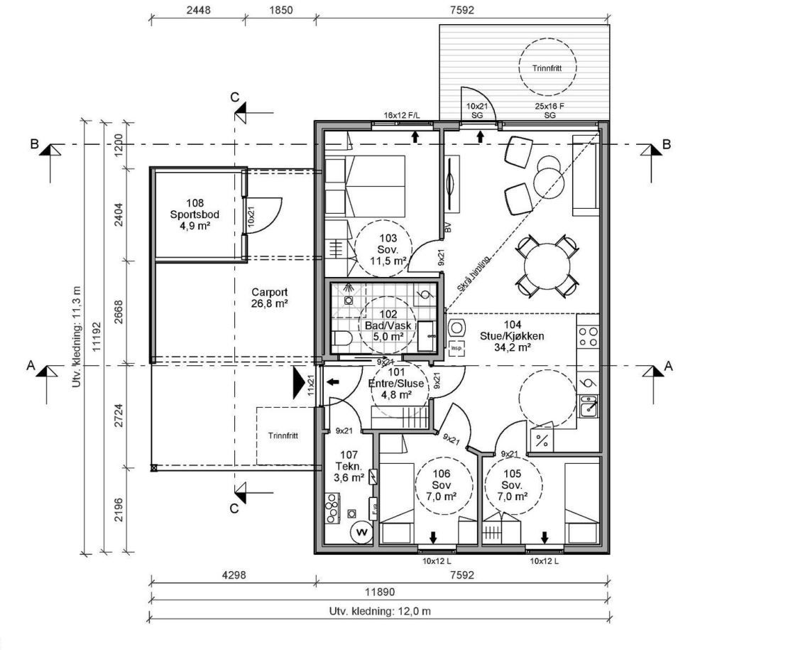 Plantegning Spikkelia 20