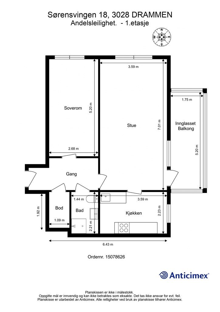 Plantegning - 1. etasje