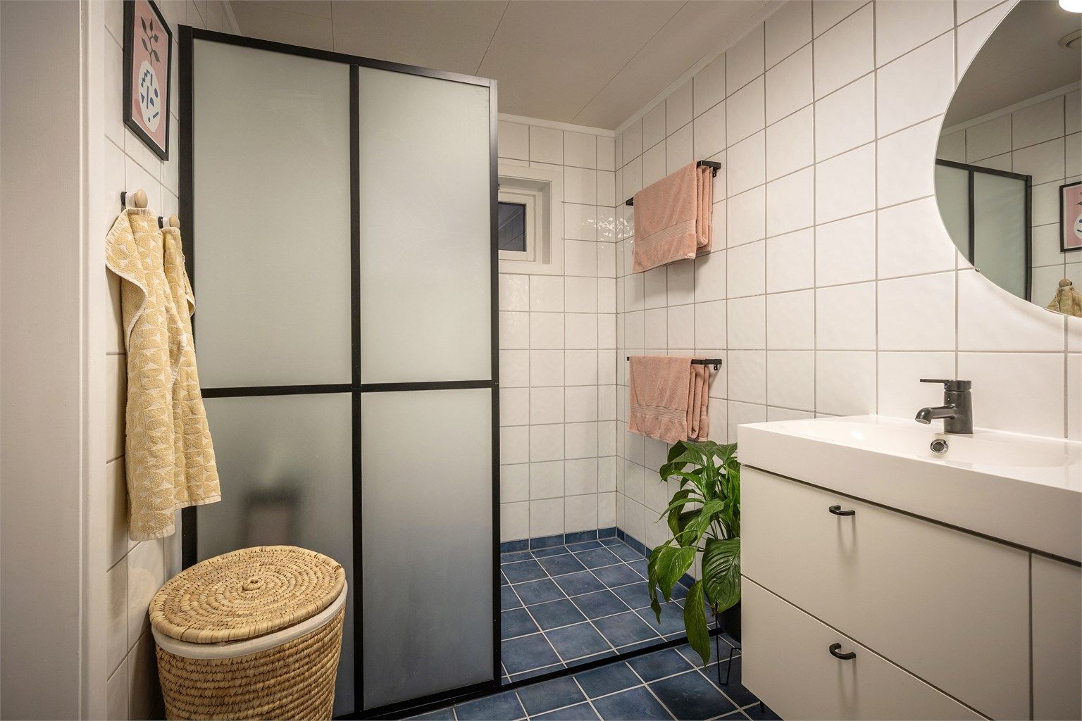 Badet i underetasjen 