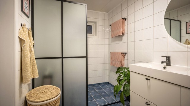 Badet i underetasjen
