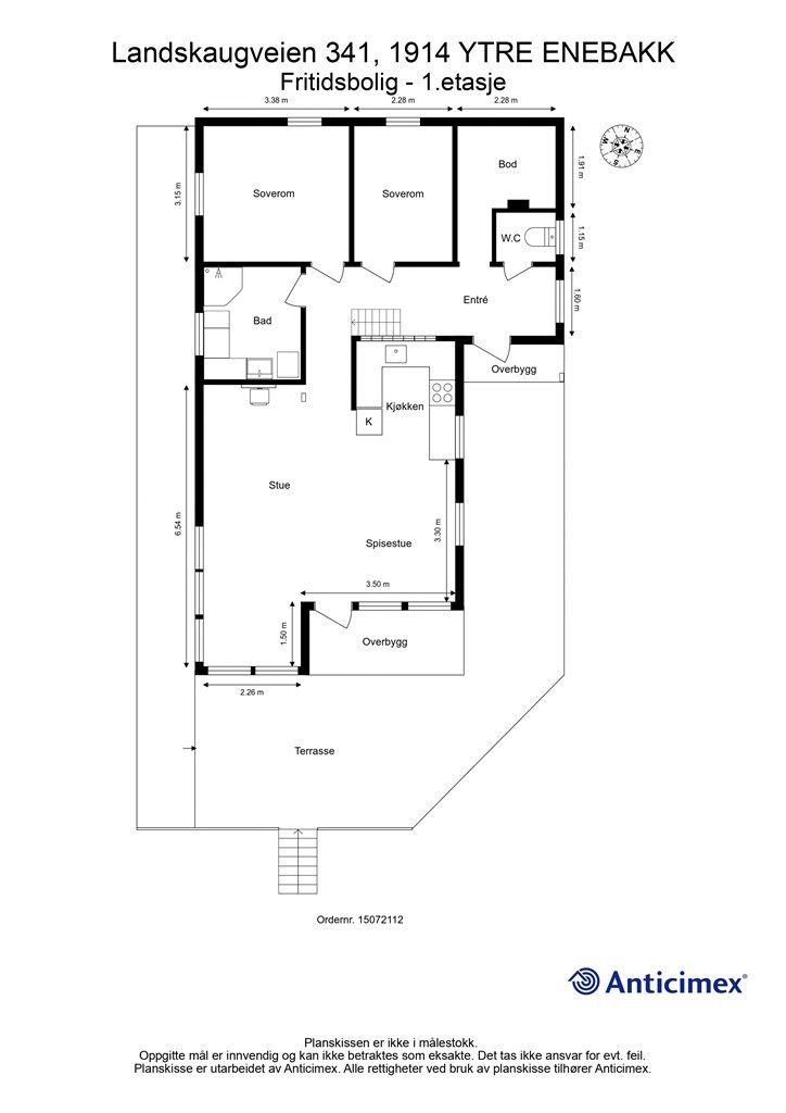 HYTTA - Plantegning - 1.etasje