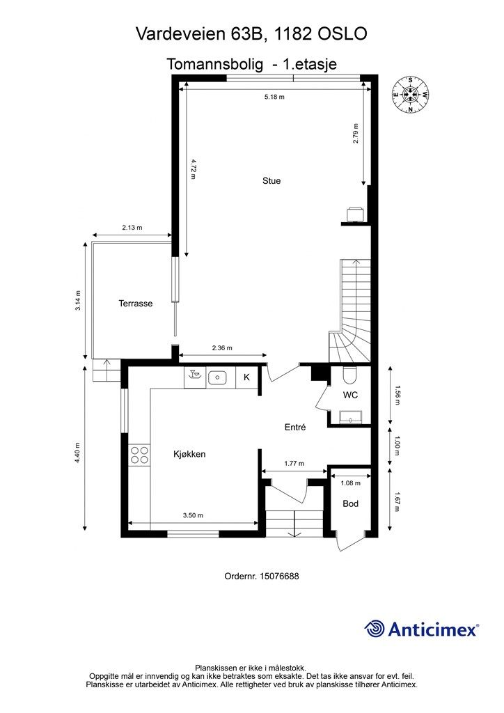 Plantegning - 1. etasje