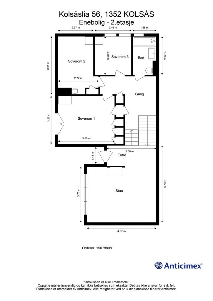 Plantegning - Annen etasje