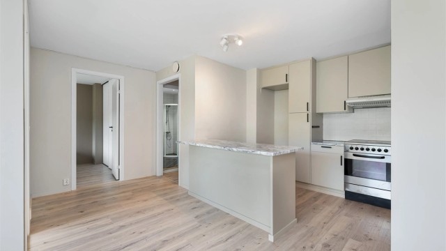 Åpen Stue- og kjøkken løsning.