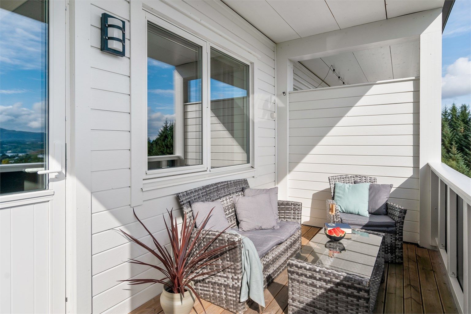 - Her kan sol og utsikt nytes -