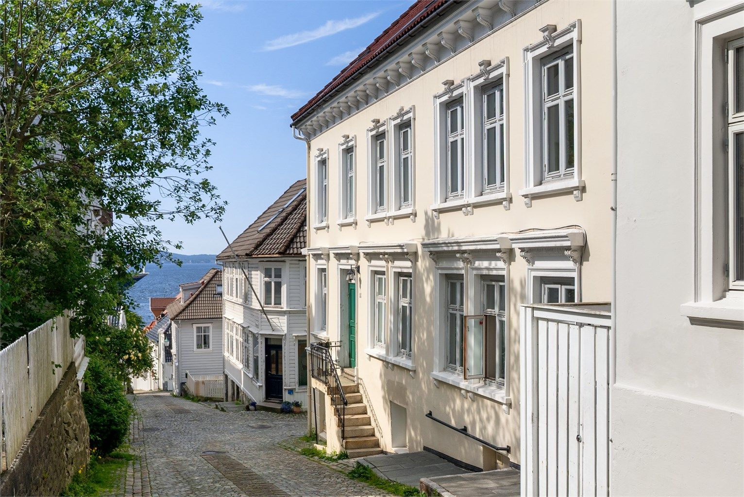 Skuteviksveien ligger i et populært, koselig strøk i Sandviken