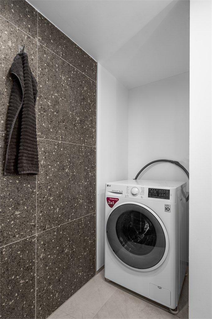 Badet har opplegg for vaskemaskin