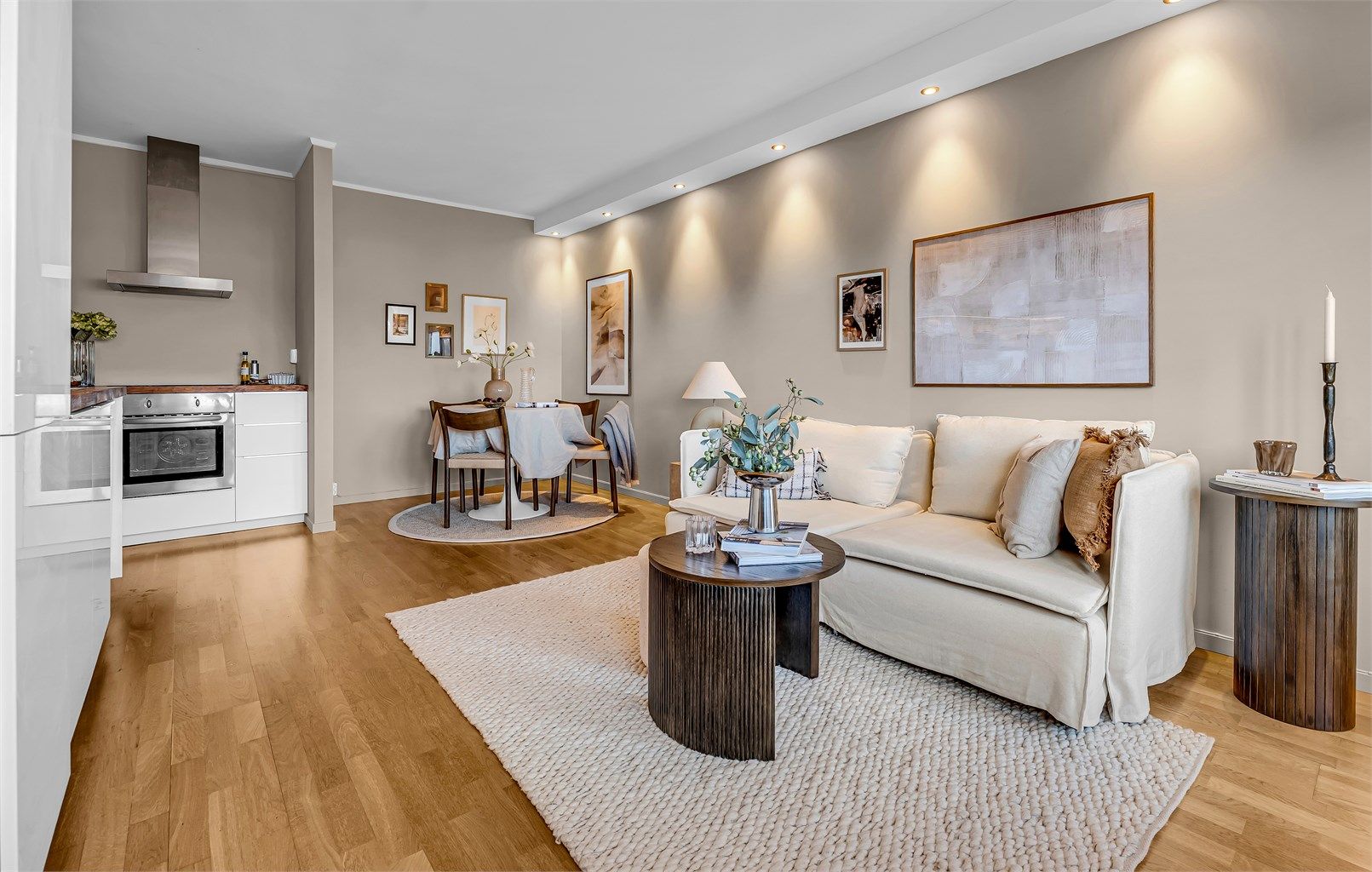 Her er det plass til å møblere i soner.