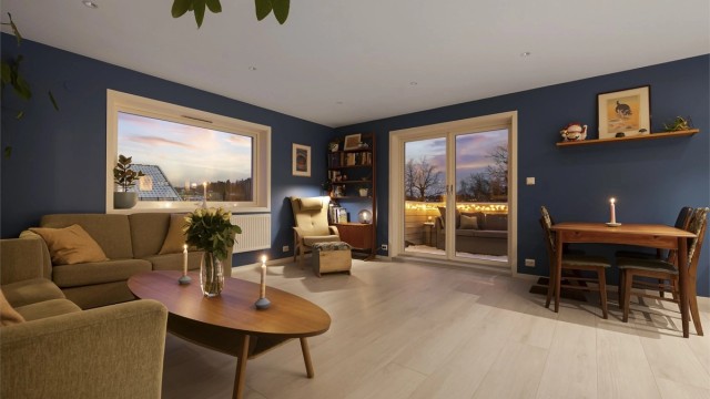 Stine Thorvik v/ Krogsveen Hasle har gleden av å presentere Harald Halvorsens vei 4C! Foto: Martine Eren Studio