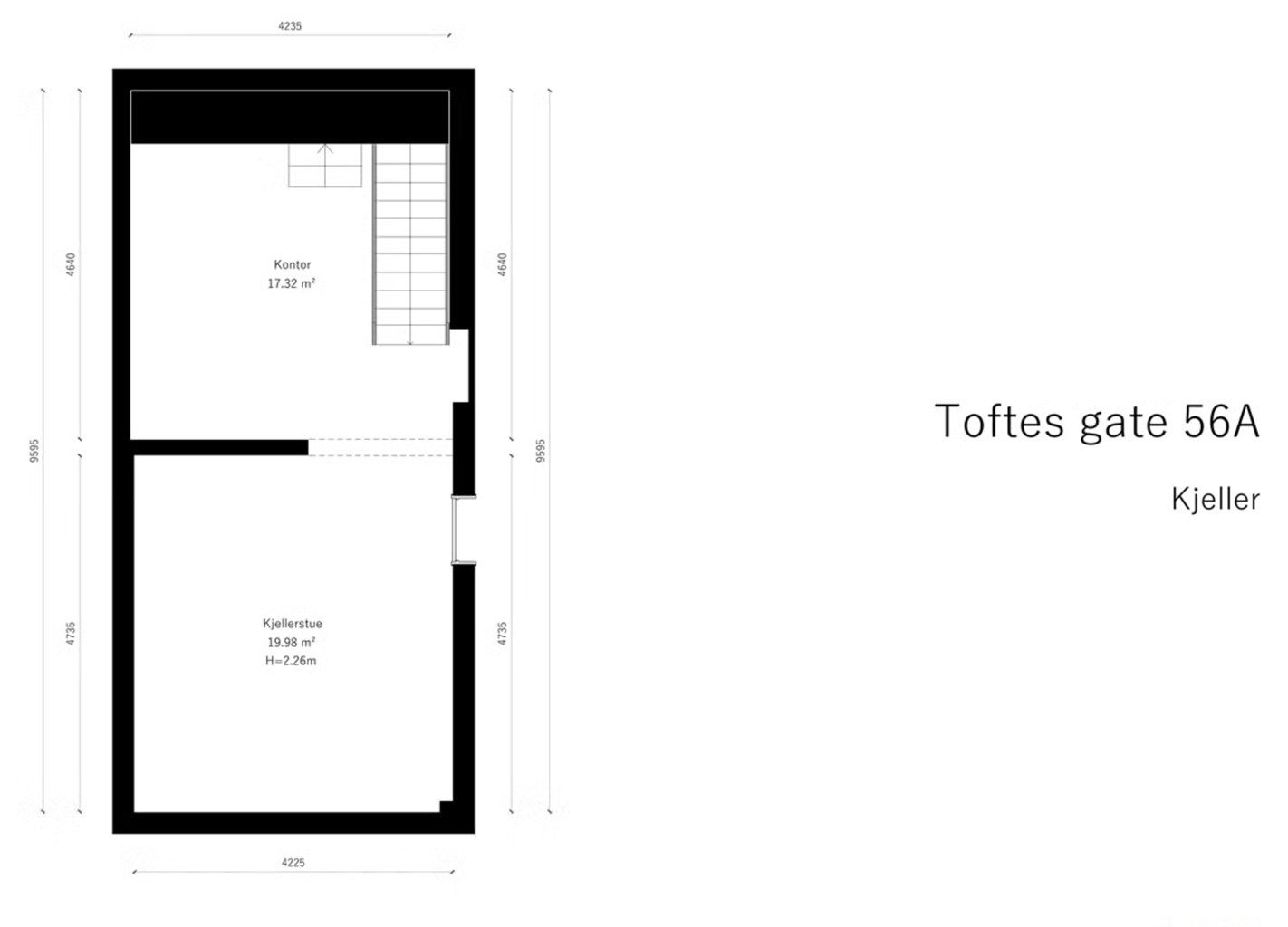 Plantegning underetasje 