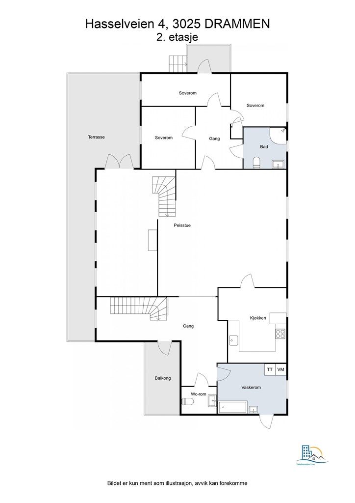 Plantegning - 2. etasje.