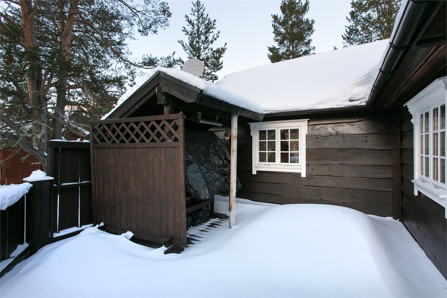 Deler av terrassen mot vest