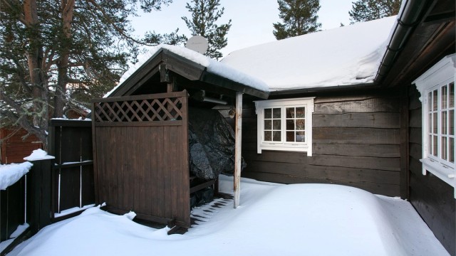 Deler av terrassen mot vest